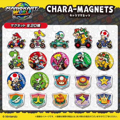 PRE ORDER – MARIO KART WORLD CHARACTER MAGNET W/O GUM (BOX OF 14)