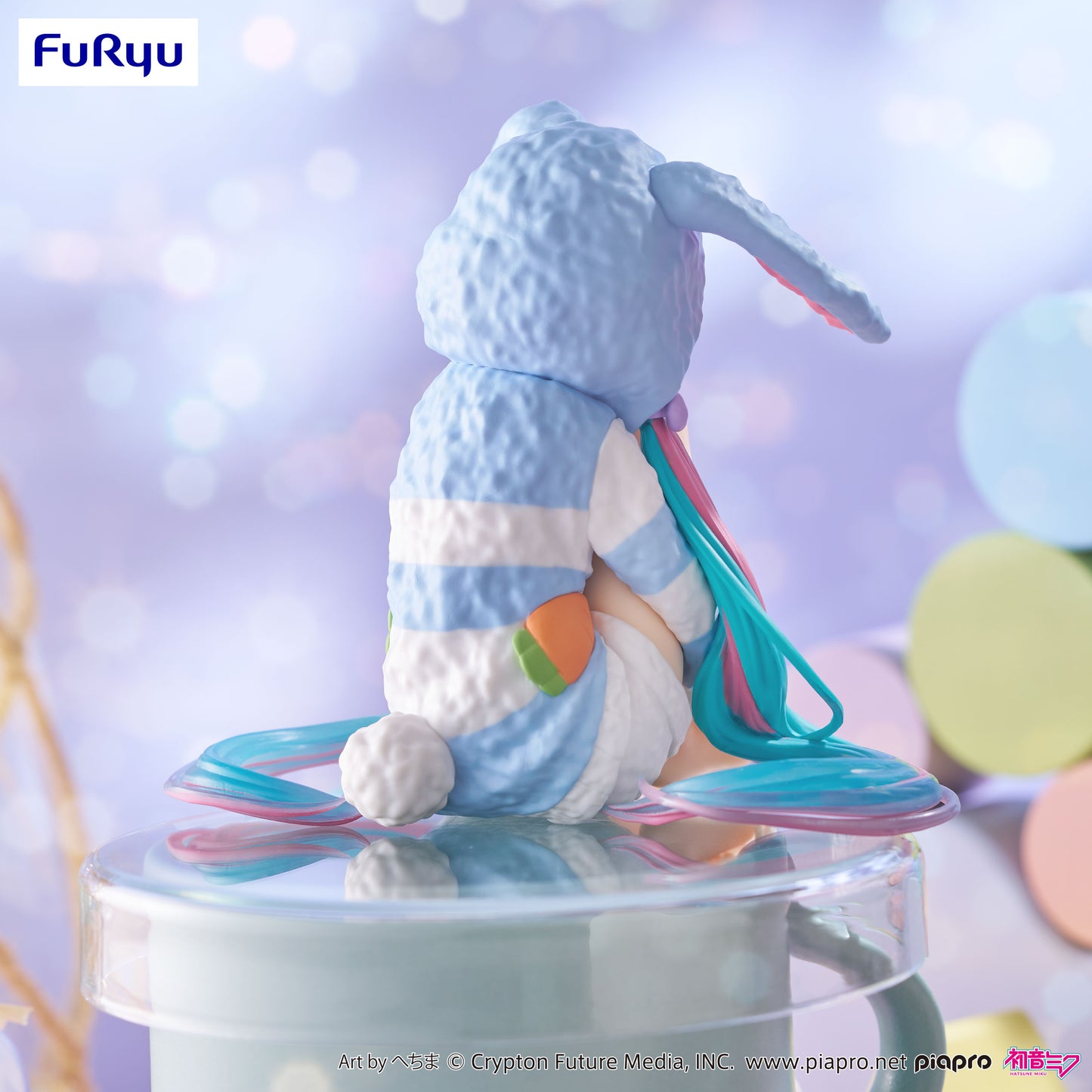 BACK ORDER – HATSUNE MIKU NOODLE STOPPER FIGURE - RABBIT EAR HOOD PAJAMA BLUE COLOR VER.