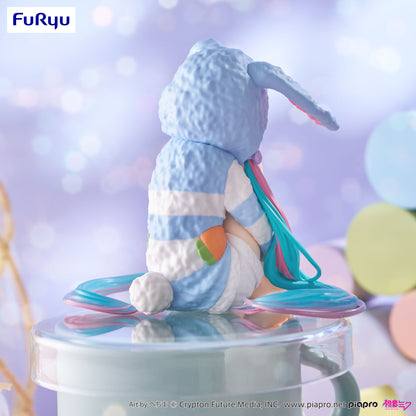 BACK ORDER – HATSUNE MIKU NOODLE STOPPER FIGURE - RABBIT EAR HOOD PAJAMA BLUE COLOR VER.