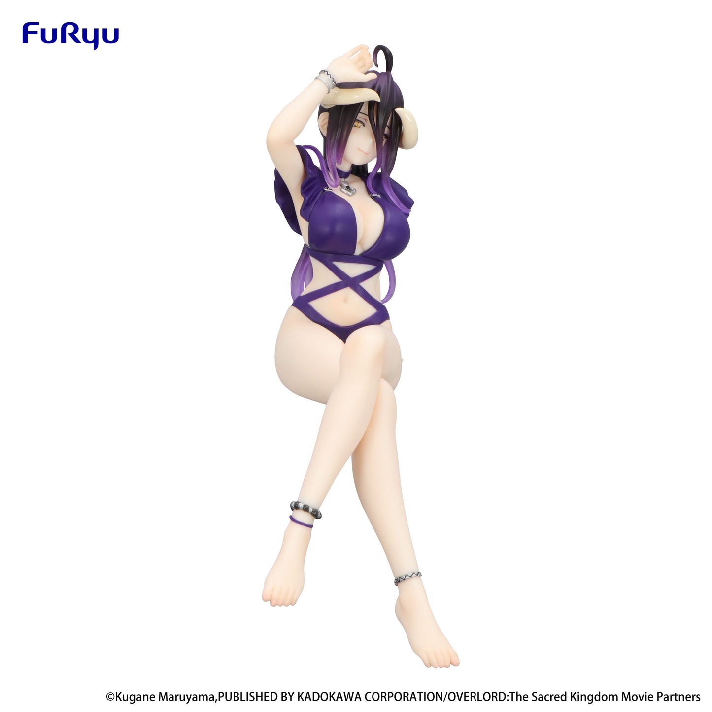 BACK ORDER – OVERLORD NOODLE STOPPER FIGURE - ALBEDO SWIMSUIT DARK PURPLE COLOR VER.