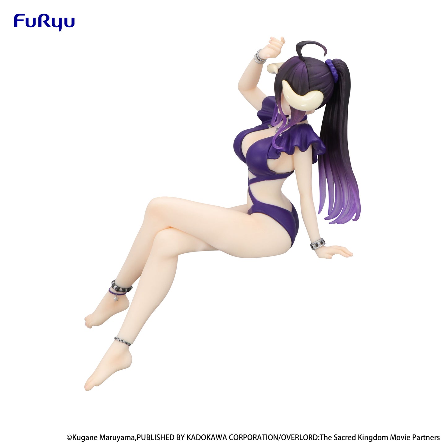 BACK ORDER – OVERLORD NOODLE STOPPER FIGURE - ALBEDO SWIMSUIT DARK PURPLE COLOR VER.