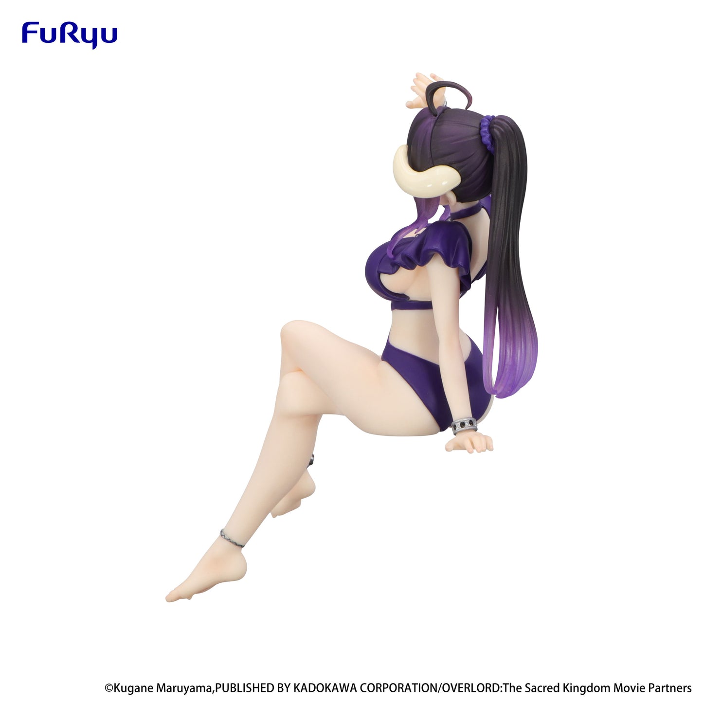 BACK ORDER – OVERLORD NOODLE STOPPER FIGURE - ALBEDO SWIMSUIT DARK PURPLE COLOR VER.