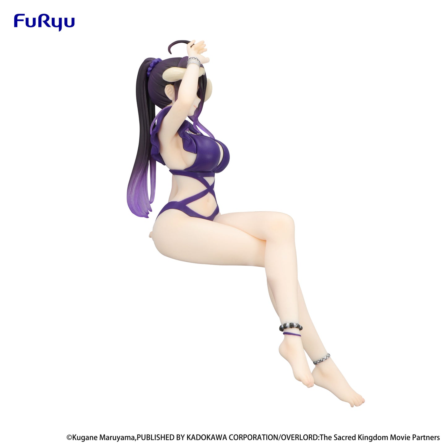 BACK ORDER – OVERLORD NOODLE STOPPER FIGURE - ALBEDO SWIMSUIT DARK PURPLE COLOR VER.