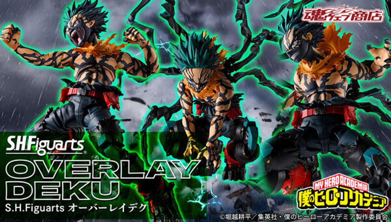BACK ORDER – S.H.FIGUARTS - MY HERO ACADEMIA - OVERLAY DEKU
