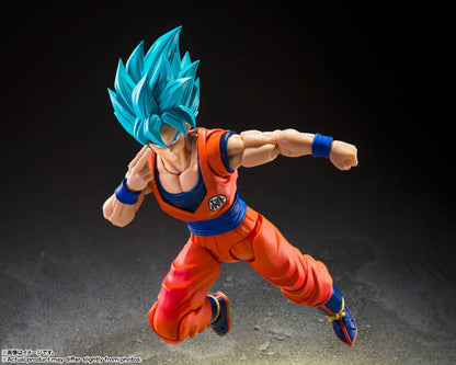 PRE ORDER – S.H.FIGUARTS DRAGON BALL SUPER - SUPER SAIYAN GOD SUPER SAIYAN SON GOKU - BLUE POWER TRANSCENDING LIMITS