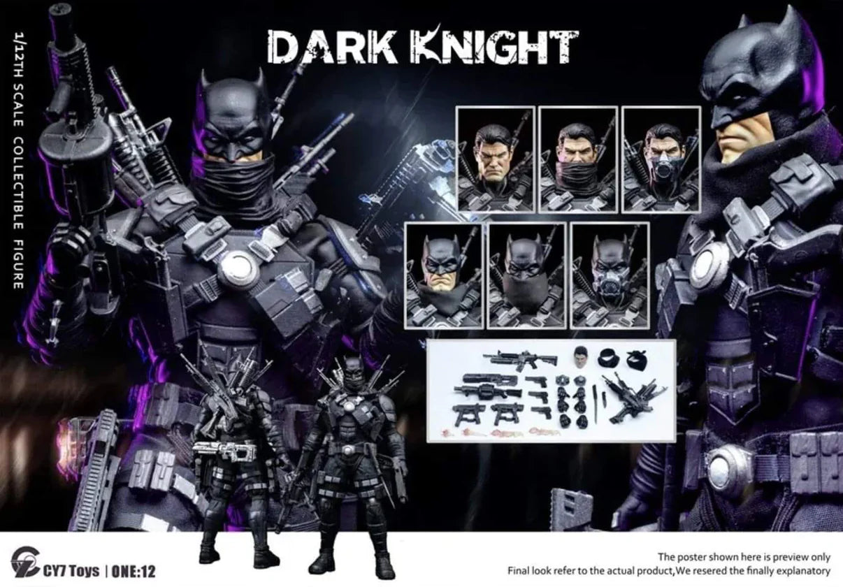 PRE ORDER – CY7 TOYS 1/12 DARK KNIGHT RECOLOR EDITION BATMAN
