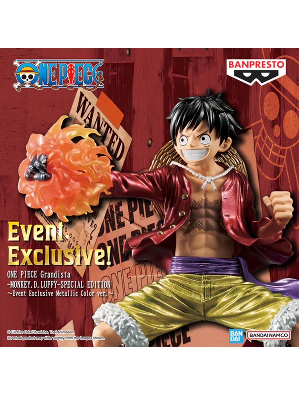 PRE ORDER – 【OVERSEA LIMITED】 ONE PIECE GRANDISTA - MONKEY D. LUFFY - SPECIAL EDITION ～ EVENT EXCLUSIVE METALLIC COLOR VER.