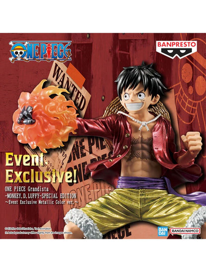 PRE ORDER – 【OVERSEA LIMITED】 ONE PIECE GRANDISTA - MONKEY D. LUFFY - SPECIAL EDITION ～ EVENT EXCLUSIVE METALLIC COLOR VER.
