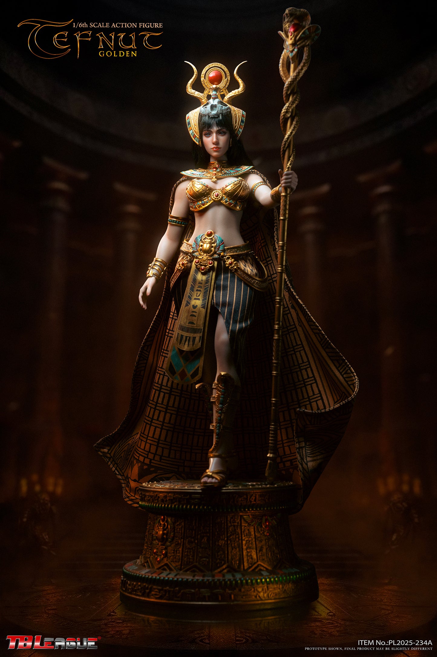 PRE ORDER – TBLEAGUE 1/6 EGYPTIAN GODS: TEFNUT (GOLDEN) PL2025-234A