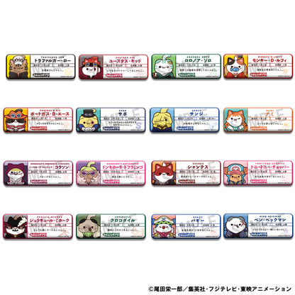 PRE ORDER – MEGA CAT PROJECT ONE PIECE NYANPIECENYAN! NAME METAL BADGE COLLECTION (SET OF 16)