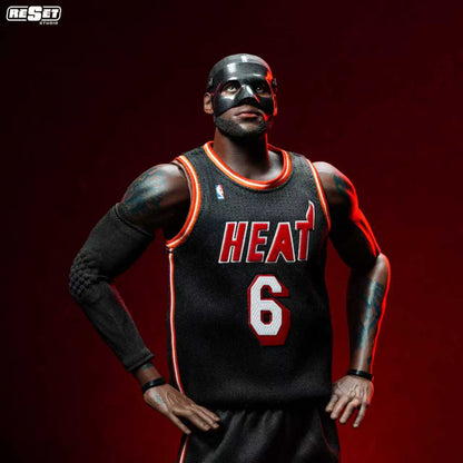 PRE ORDER – 1/6 COLLECTOR'S EDITION - POSSESSIVE EYES - MIAMI HEAT BLACK MASK LEBRON JAMES SCALE COLLECTOR'S EDITION ACTION FIGURE