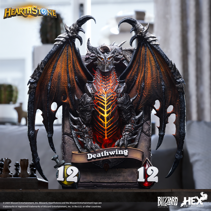PRE ORDER – HEX COLLECTIBLES X BLIZZARD HEARTHSTONE DEATHWING CARD ART STATUE HEXFRAME05