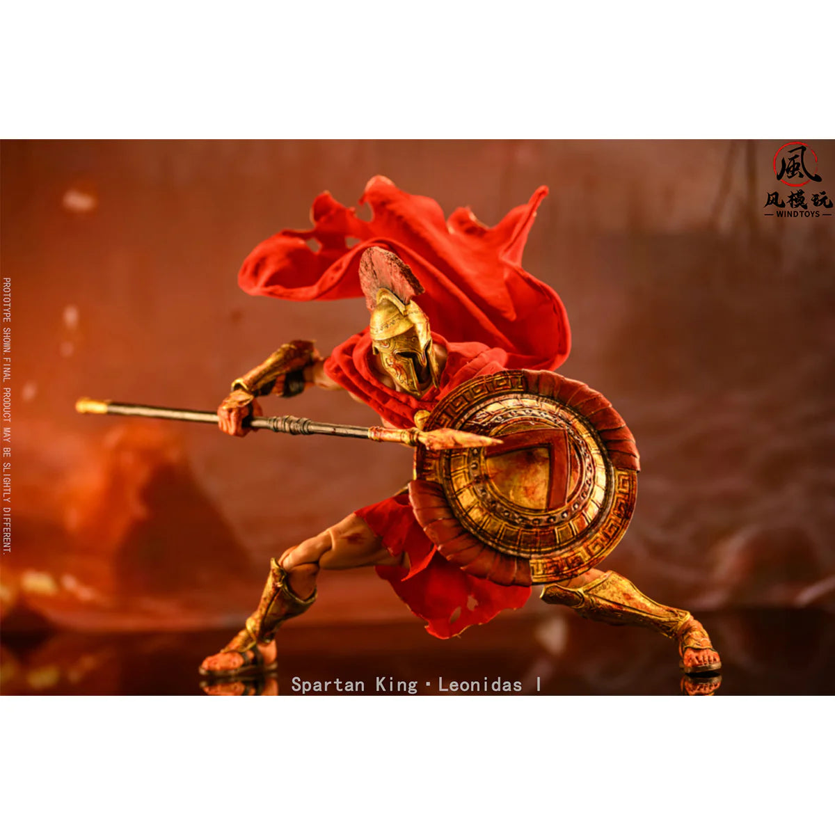 PRE ORDER – WIND TOYS 1/12 FMW004 ETERNAL WARLORDS SERIES SPARTAN KING·LEONIDAS I BLOODSTAINED EDITION