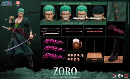 PRE ORDER – PIXEL POSES | COSMIC CREATIONS × JIMEI PALACE 1/6 ONE PIECE RORONOA ZORO ACTION FIGURE OVERSEAS VERSION PP-200595 STANDARD EDITION
