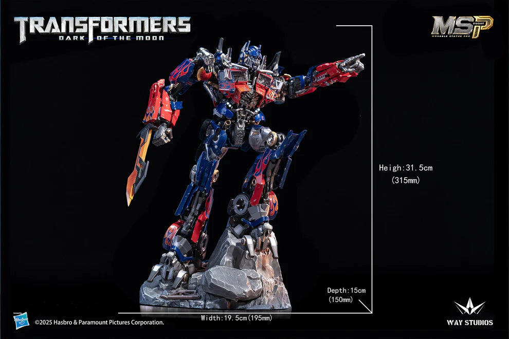 PRE ORDER – WAY STUDIOS TRANSFORMERS : DARK OF THE MOON MSP SERIES OPTIMUS PRIME (NO WINGS)