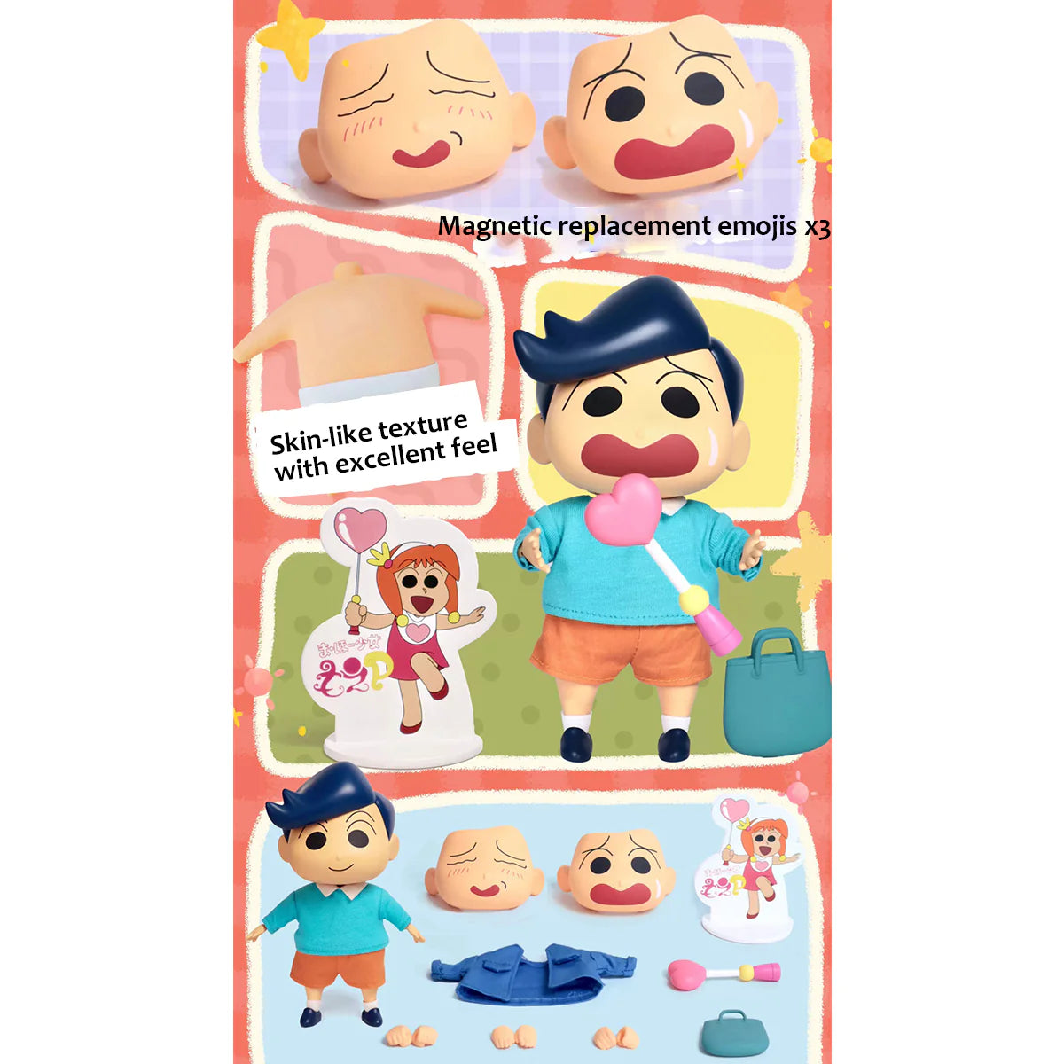 PRE ORDER – IO CREATIONS CRAYON SHIN-CHAN QQ BOUNCY SERIES TORU KAZAMA