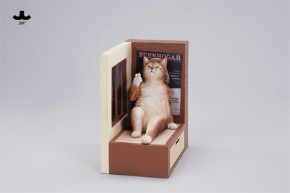 PRE ORDER – JXK317B PHILOSOPHER CAT AT THE WINDOWSILL