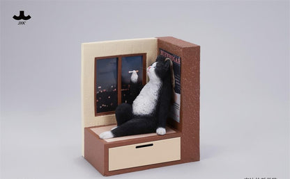 PRE ORDER – JXK317C PHILOSOPHER CAT AT THE WINDOWSILL