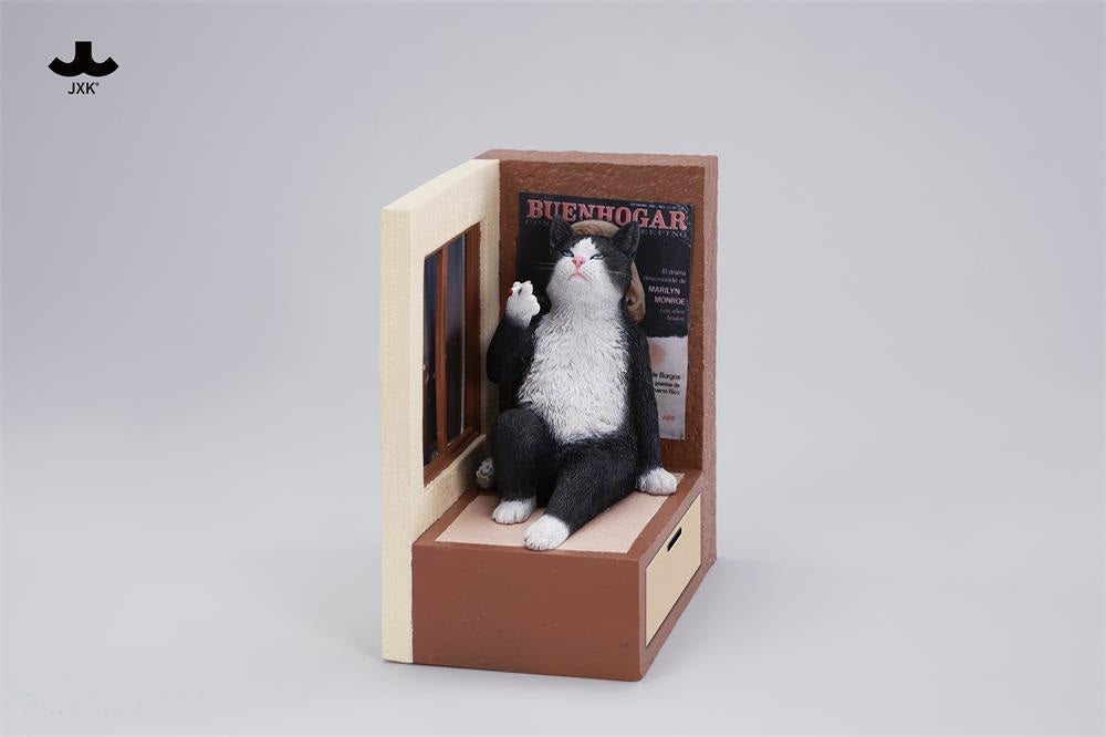 PRE ORDER – JXK317C PHILOSOPHER CAT AT THE WINDOWSILL