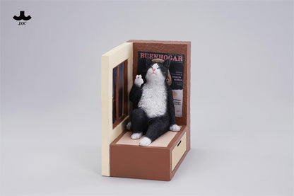 PRE ORDER – JXK317C PHILOSOPHER CAT AT THE WINDOWSILL