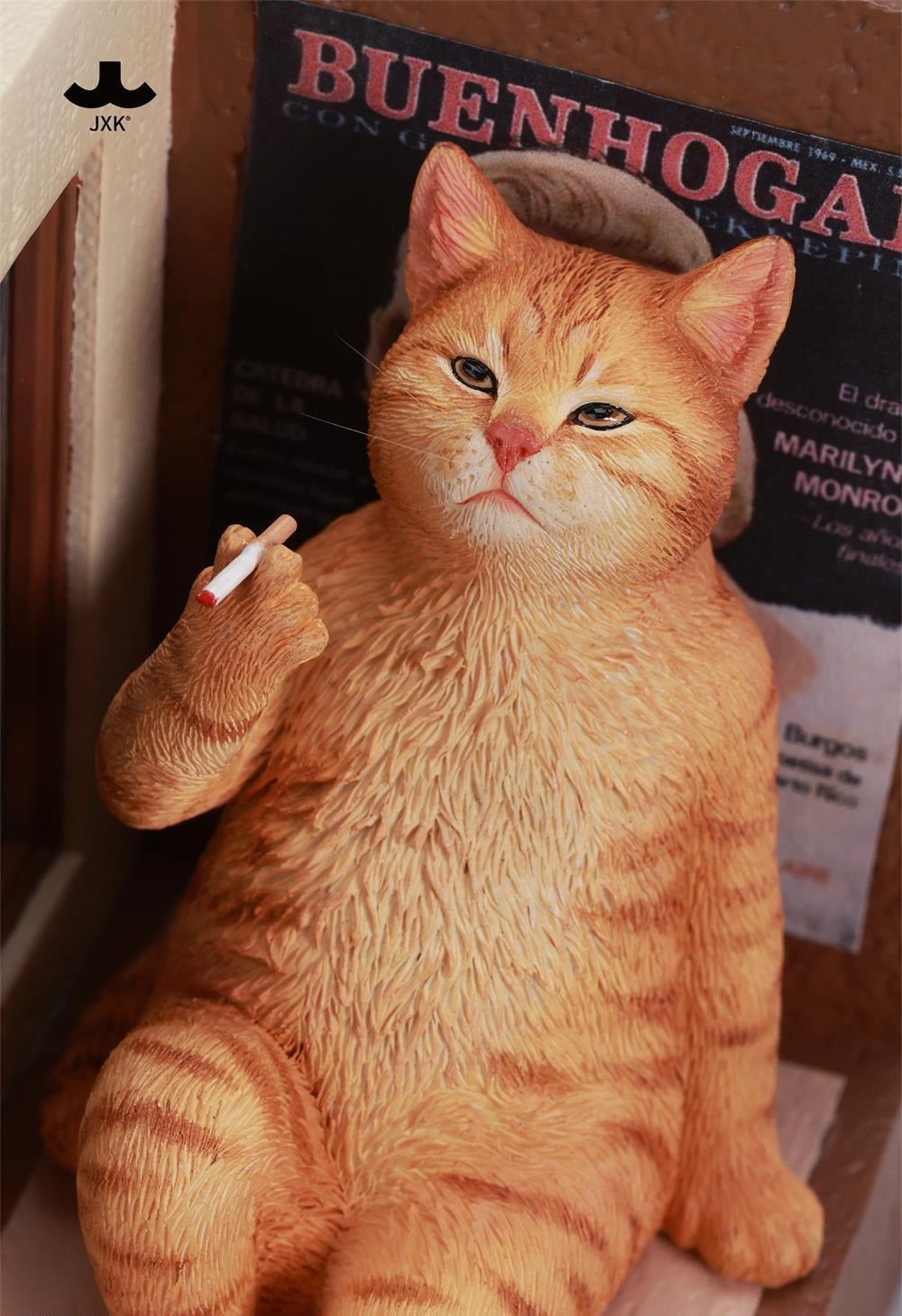 PRE ORDER – JXK317D PHILOSOPHER CAT AT THE WINDOWSILL