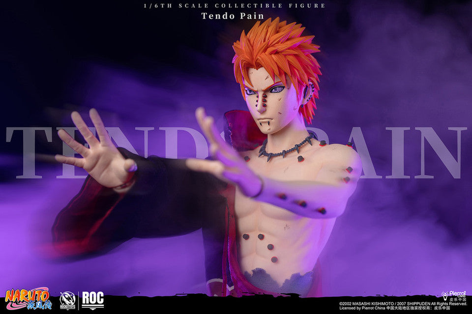 PRE ORDER – ROCKETTOYS ROC-014 1/6 OFFICIALLY LICENSED CHINESE VERSION: NARUTO SHIPPUDEN - PAIN (TENDO) BATTLE DAMAGED VER.