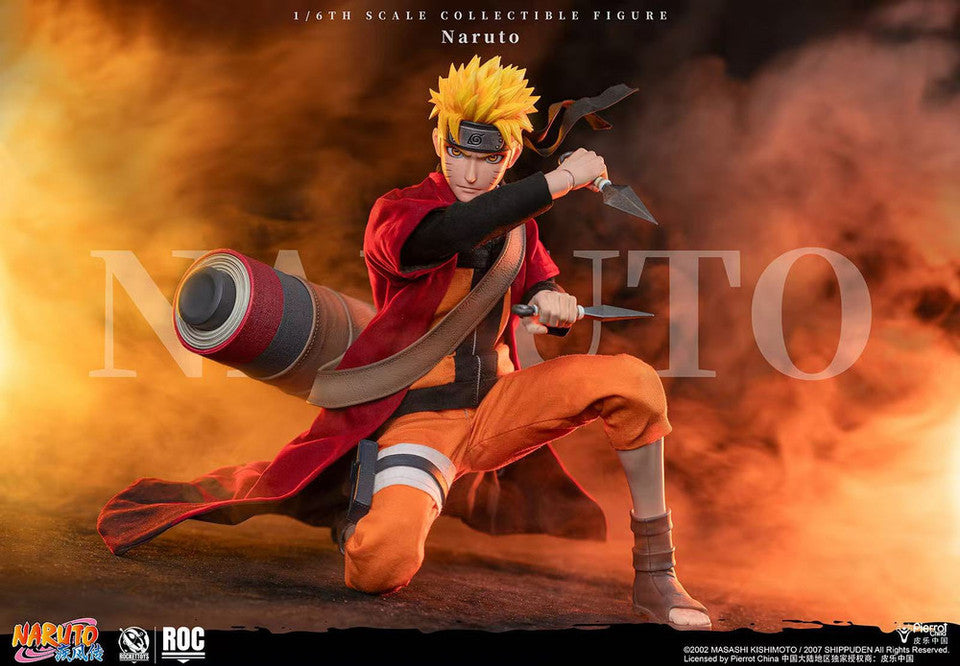 PRE ORDER – ROCKETTOYS ROC-011 1/6 OFFICIALLY LICENSED CHINESE VERSION: NARUTO SHIPPUDEN - UZUMAKI NARUTO [SAGE MODE VER.]