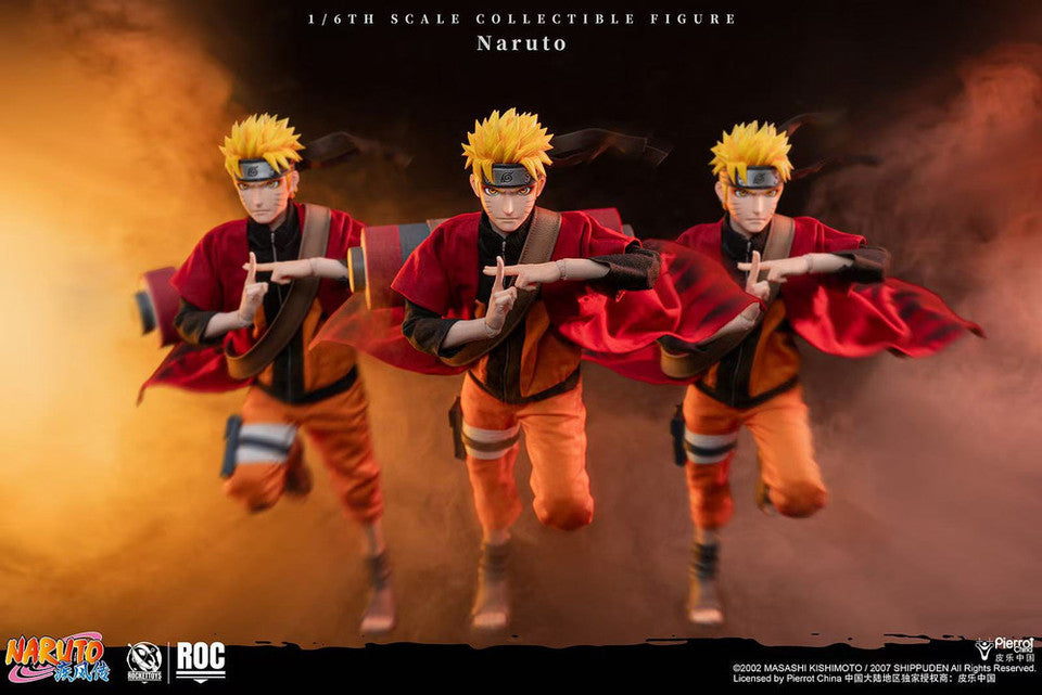 PRE ORDER – ROCKETTOYS ROC-011 1/6 OFFICIALLY LICENSED CHINESE VERSION: NARUTO SHIPPUDEN - UZUMAKI NARUTO [SAGE MODE VER.]