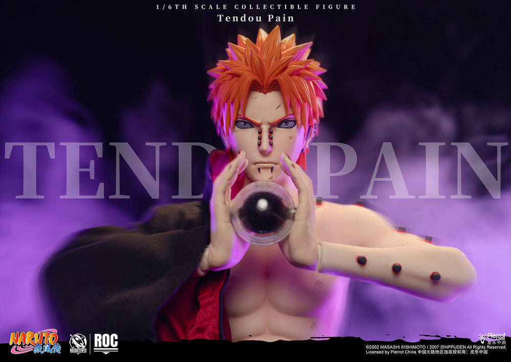 PRE ORDER – ROCKETTOYS ROC-014 1/6 OFFICIALLY LICENSED CHINESE VERSION: NARUTO SHIPPUDEN - PAIN (TENDO) BATTLE DAMAGED VER.