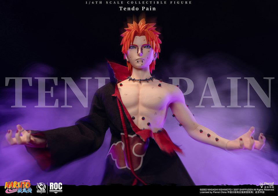 PRE ORDER – ROCKETTOYS ROC-014 1/6 OFFICIALLY LICENSED CHINESE VERSION: NARUTO SHIPPUDEN - PAIN (TENDO) BATTLE DAMAGED VER.