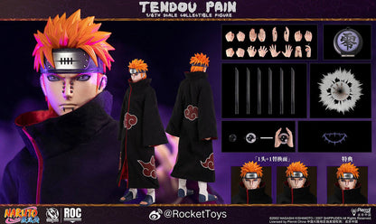 PRE ORDER – ROCKETTOYS ROC-013 1/6 OFFICIALLY LICENSED CHINESE VERSION: NARUTO SHIPPUDEN - PAIN (TENDO)