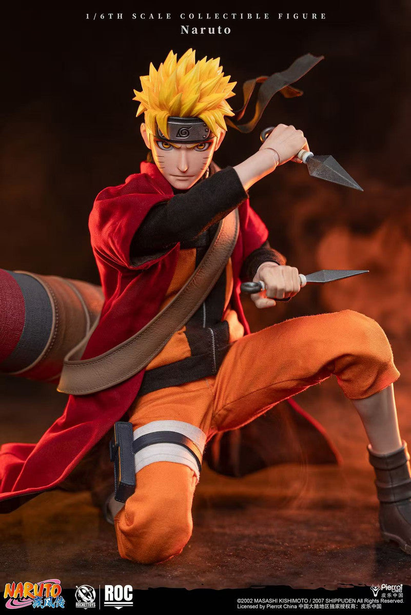 PRE ORDER – ROCKETTOYS ROC-011 1/6 OFFICIALLY LICENSED CHINESE VERSION: NARUTO SHIPPUDEN - UZUMAKI NARUTO [SAGE MODE VER.]