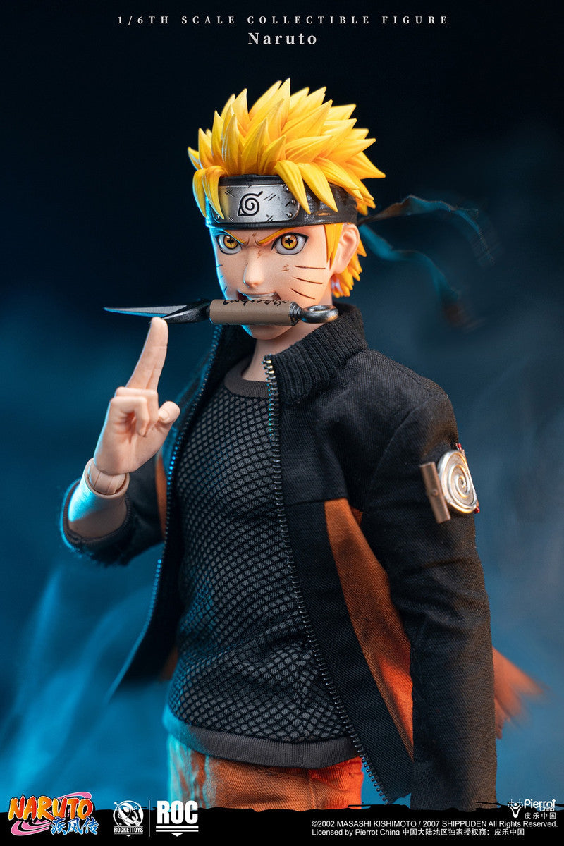 PRE ORDER – ROCKETTOYS ROC-012 1/6 OFFICIALLY LICENSED CHINESE VERSION: NARUTO SHIPPUDEN - UZUMAKI NARUTO BATTLE DAMAGED VER.