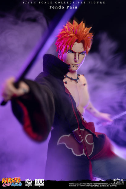 PRE ORDER – ROCKETTOYS ROC-014 1/6 OFFICIALLY LICENSED CHINESE VERSION: NARUTO SHIPPUDEN - PAIN (TENDO) BATTLE DAMAGED VER.