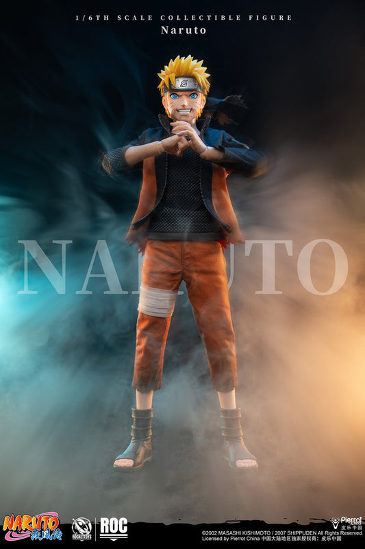 PRE ORDER – ROCKETTOYS ROC-012 1/6 OFFICIALLY LICENSED CHINESE VERSION: NARUTO SHIPPUDEN - UZUMAKI NARUTO BATTLE DAMAGED VER.