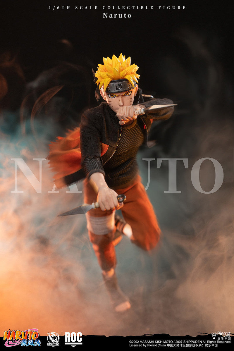 PRE ORDER – ROCKETTOYS ROC-012 1/6 OFFICIALLY LICENSED CHINESE VERSION: NARUTO SHIPPUDEN - UZUMAKI NARUTO BATTLE DAMAGED VER.