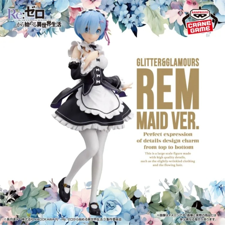 PRE ORDER – RE:ZERO -STARTING LIFE IN ANOTHER WORLD- GLITTER&GLAMOURS - REM - MAID VER.