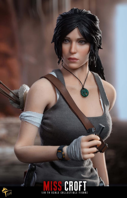 PRE ORDER – MTTOYS MTT022 1/6 TOMB RAIDER - MISS-CROFT WITH ARTICULATED EYES AND DOUBLE HEADSCULPT