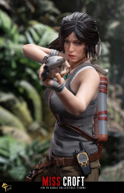 PRE ORDER – MTTOYS MTT022 1/6 TOMB RAIDER - MISS-CROFT WITH ARTICULATED EYES AND DOUBLE HEADSCULPT