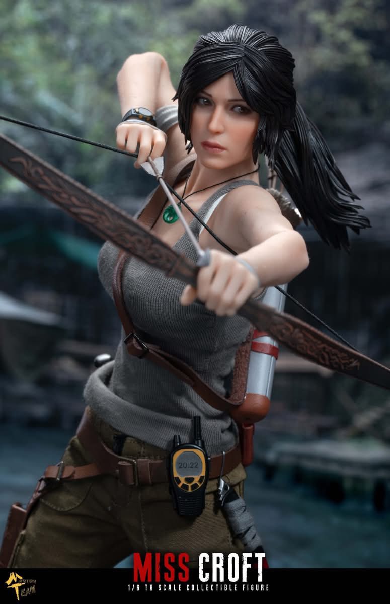 PRE ORDER – MTTOYS MTT022 1/6 TOMB RAIDER - MISS-CROFT WITH ARTICULATED EYES AND DOUBLE HEADSCULPT