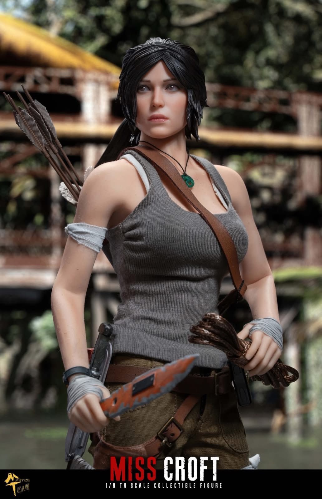 PRE ORDER – MTTOYS MTT022 1/6 TOMB RAIDER - MISS-CROFT WITH ARTICULATED EYES AND DOUBLE HEADSCULPT