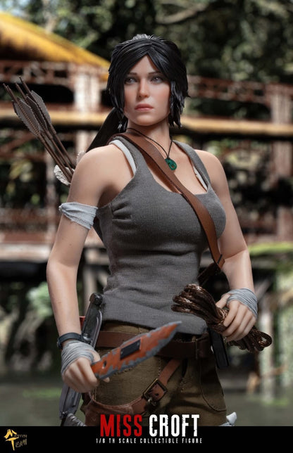 PRE ORDER – MTTOYS MTT022 1/6 TOMB RAIDER - MISS-CROFT WITH ARTICULATED EYES AND DOUBLE HEADSCULPT