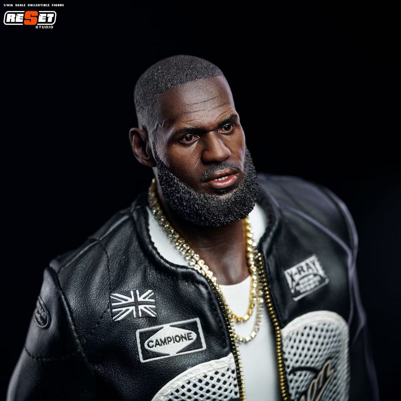 PRE ORDER – RESET STUDIO RS-0008 1/6 40,000 POINTS LEATHER JACKET - LEBRON JAMES (LIMITED EDITION OF 100 PIECES)