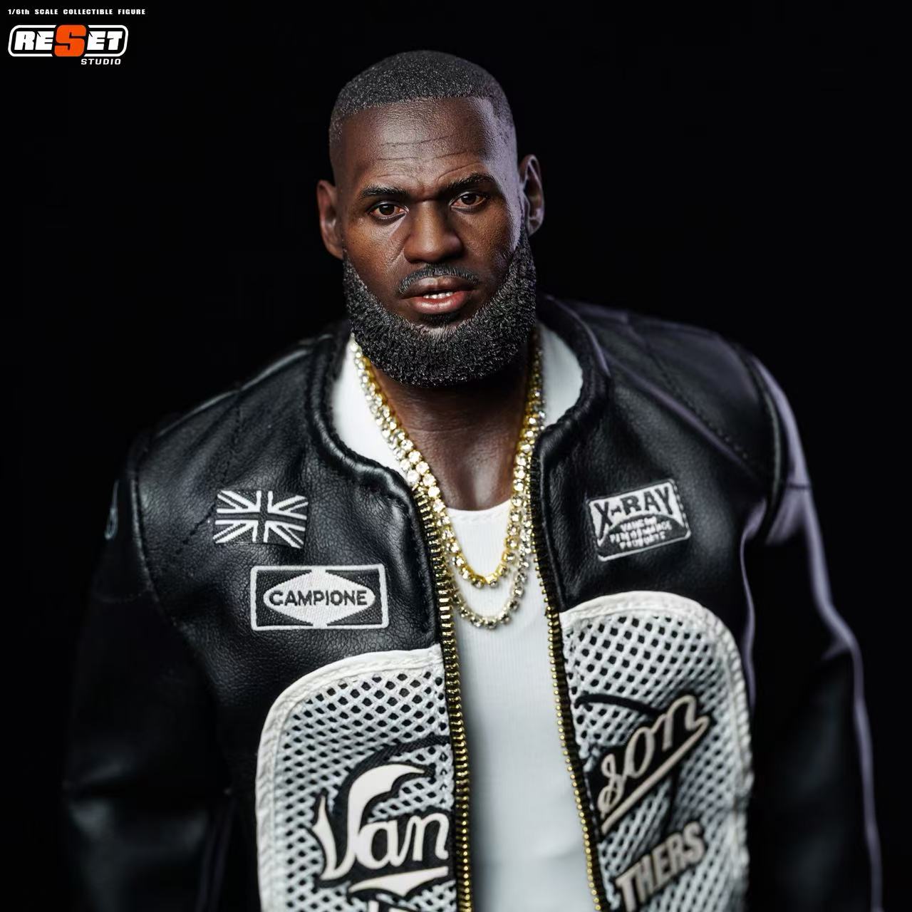 PRE ORDER – RESET STUDIO RS-0008 1/6 40,000 POINTS LEATHER JACKET - LEBRON JAMES (LIMITED EDITION OF 100 PIECES)