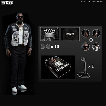 PRE ORDER – RESET STUDIO RS-0008 1/6 40,000 POINTS LEATHER JACKET - LEBRON JAMES (LIMITED EDITION OF 100 PIECES)
