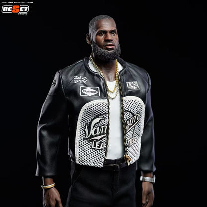 PRE ORDER – RESET STUDIO RS-0008 1/6 40,000 POINTS LEATHER JACKET - LEBRON JAMES (LIMITED EDITION OF 100 PIECES)
