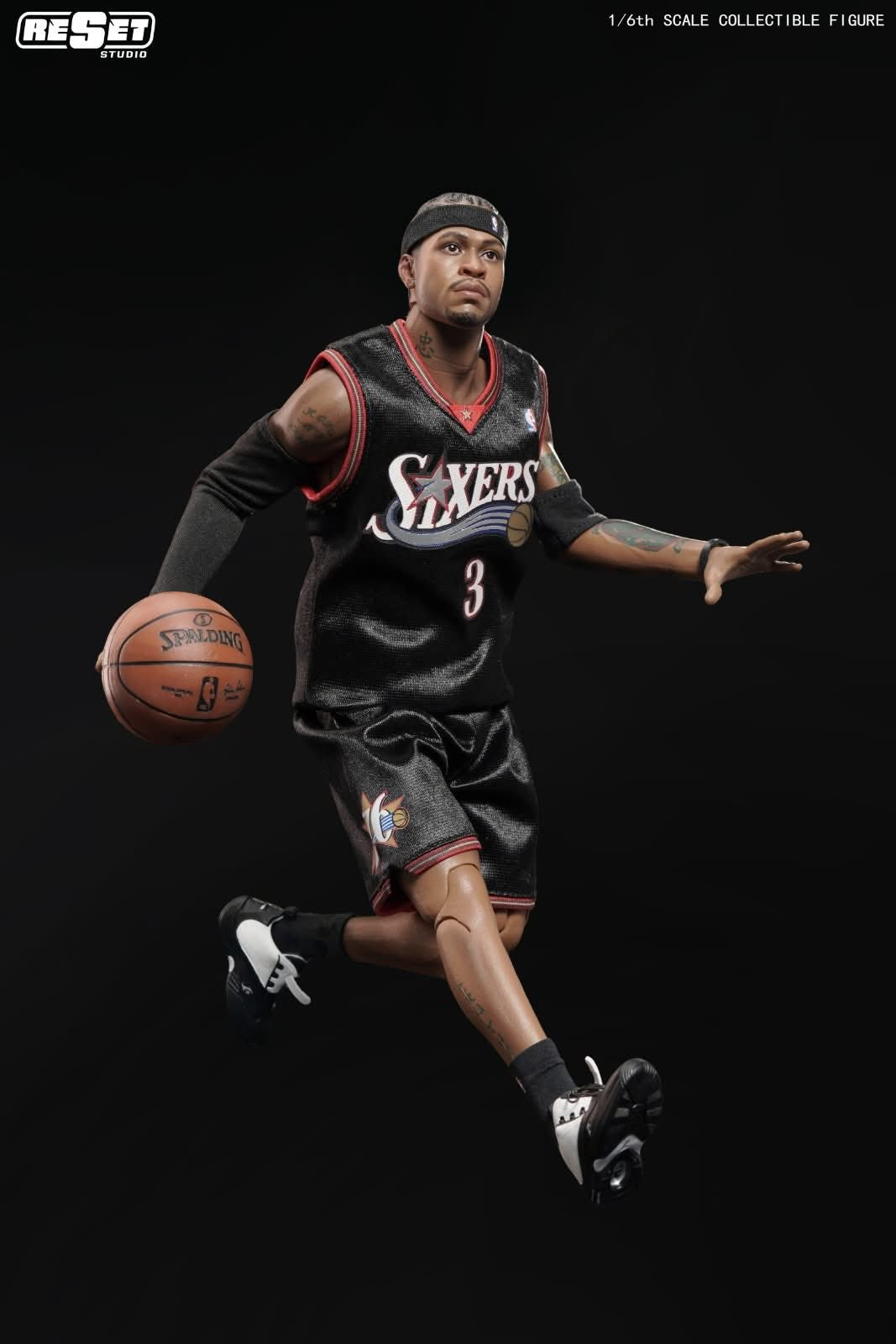 PRE ORDER – RESET STUDIO RS-0009A 1/6 ALLEN IVERSON (PEAK) COMMEMORATIVE EDITION LIMITED TO 100 UNITS (BLACK)