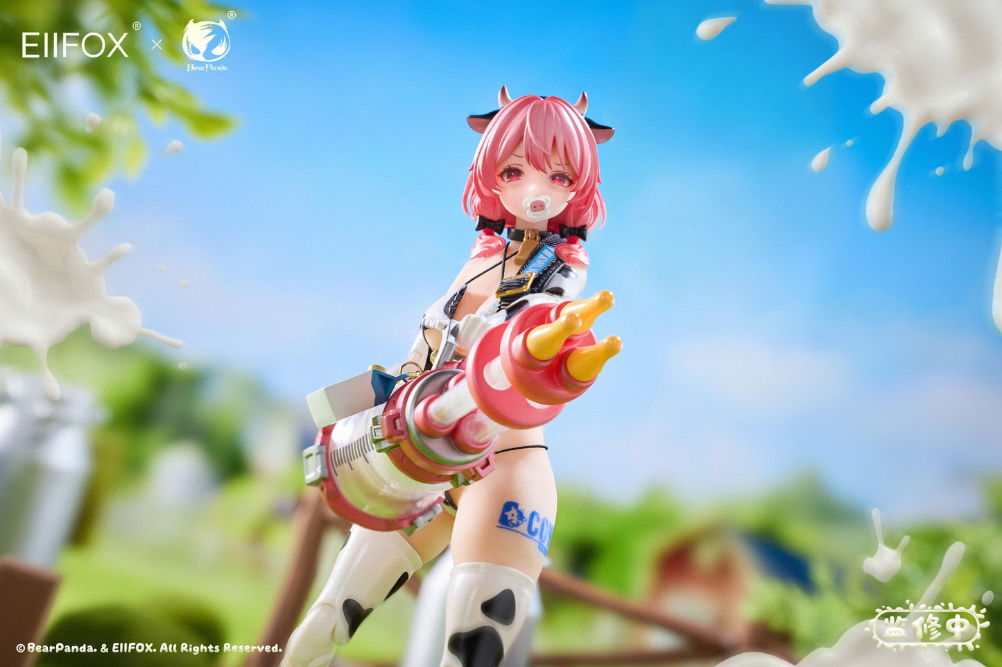 BACK ORDER – 1/8 EIIFOX & BEARPANDA NYUUGYUU MOMO COMPLETE MODEL ACTION FIGURE