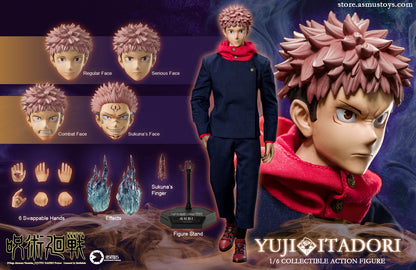 PRE ORDER – 1/6 JUJUTSU KAISEN YUJI ITADORI ACTION FIGURE REISSUE RERUN JJKS02A