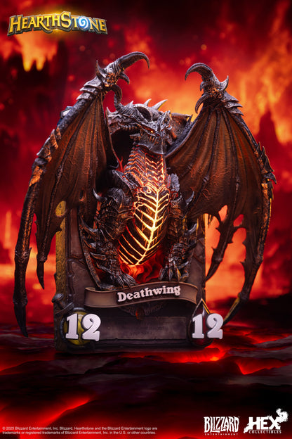PRE ORDER – HEX COLLECTIBLES X BLIZZARD HEARTHSTONE DEATHWING CARD ART STATUE HEXFRAME05